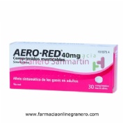 AERO RED 40 mg COMPRIMIDOS MASTICABLES , 30 comprimidos