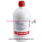 AGUA OXIGENADA FORET 3 %  solución cutánea y concentrado para solución bucal  , 1 frasco de 1.000 ml