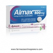 ALMAX 500 mg COMPRIMIDOS MASTICABLES,48 comprimidos