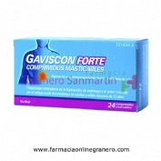 GAVISCON FORTE COMPRIMIDOS MASTICABLES,24 comprimidos