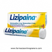 LIZIPAINA CLORHEXIDINA 5 MG/BENZOCAINA 2,5 MG COMPRIMIDOS PARA CHUPAR ,20 comprimidos