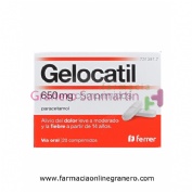 GELOCATIL 650 mg COMPRIMIDOS, 20 comprimidos
