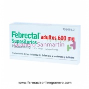 FEBRECTAL ADULTOS 600 MG SUPOSITORIOS , 6 supositorios