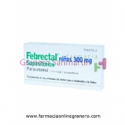 FEBRECTAL NIÑOS 300 MG SUPOSITORIOS , 6 supositorios