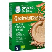 Gerber bio avena y trigo (1 estuche 250 g)