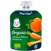 Gerber organic calabaza platano zanahoria (1 pouch 90 g)