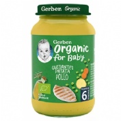 Gerber organic guisantes patatas pollo (1 tarrito 190 g)