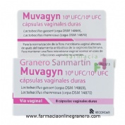 MUVAGYN 10E8 UFC/10E8 UFC CAPSULAS VAGINALES DURAS, 8 cápsulas