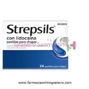 STREPSILS CON LIDOCAINA PASTILLAS PARA CHUPAR , 24 pastillas