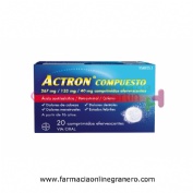 ACTRON COMPUESTO 267 MG/133 MG/40 MG COMPRIMIDOS EFERVESCENTES , 20 comprimidos
