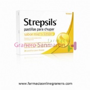 STREPSILS PASTILLAS PARA CHUPAR SABOR MIEL Y LIMON , 24 pastillas