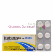 BIODRAMINA 20 mg CHICLES MEDICAMENTOSOS , 12 chicles