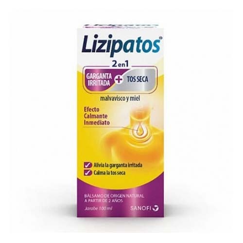 Lizipatos 2 en 1 malvavisco y miel (100 ml)