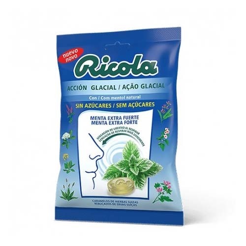 Ricola caramelos extra fuertes (1 bolsa 70 g menta)