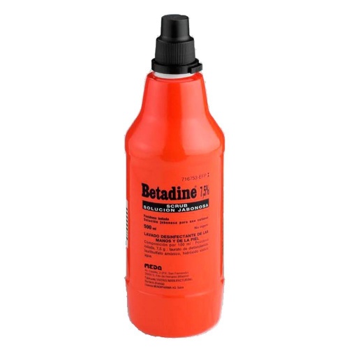 BETADINE JABONOSO 75 MG/ML SOLUCIÓN CUTÁNEA , 1 frasco de 500 ml