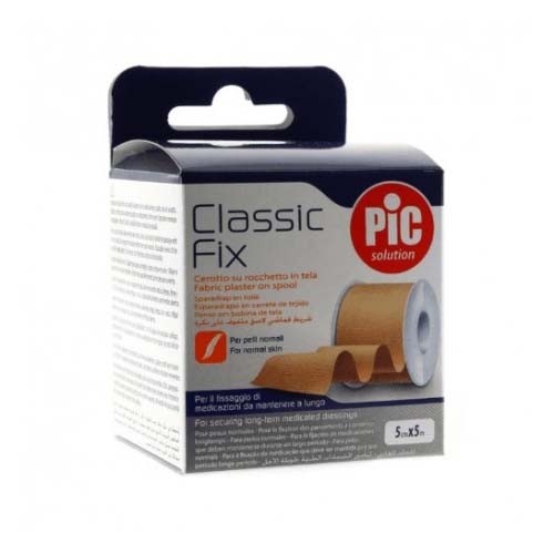 Esparadrapo - pic classic fix tejido (1 unidad 5 m x 5 cm color piel)