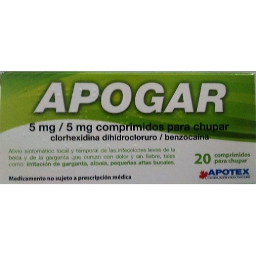 APOGAR 5MG/5MG COMPRIMIDOS PARA CHUPAR , 20 comprimidos