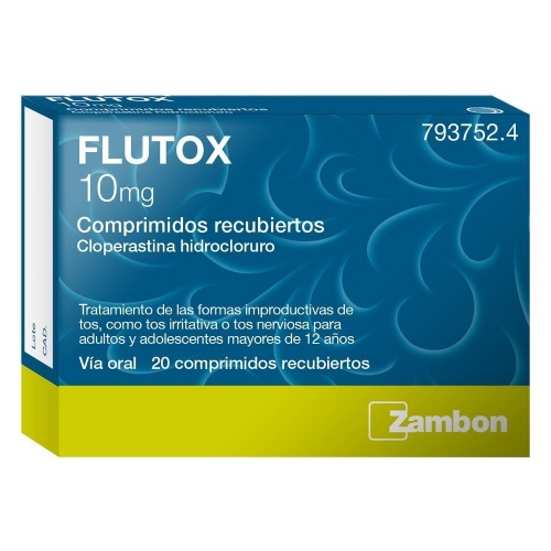 FLUTOX 10 mg, COMPRIMIDOS RECUBIERTOS , 20 comprimidos