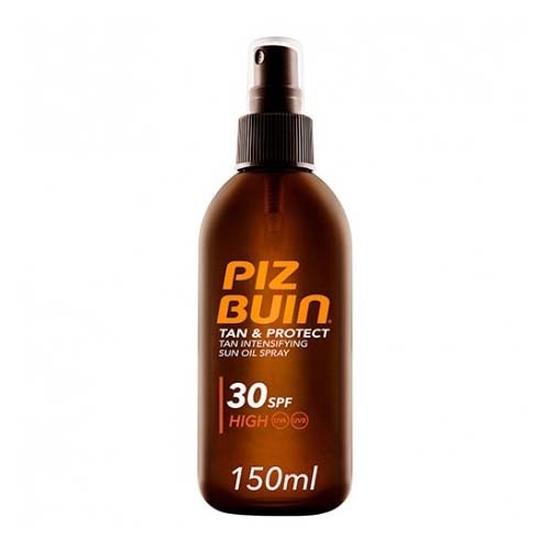 Piz buin tan & protect fps - 30 proteccion media - aceite solar en spray intensificador del broncead
