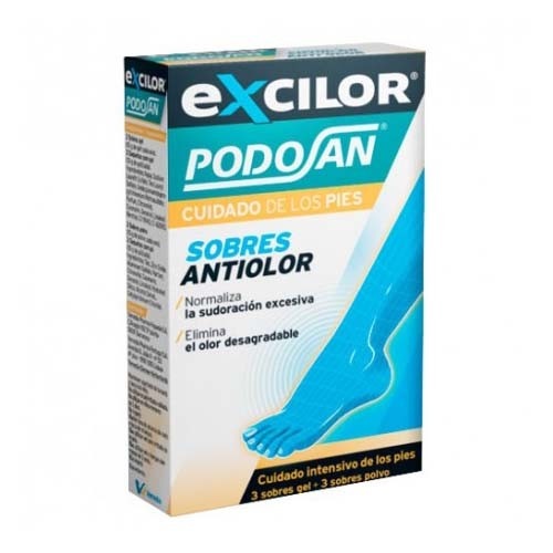 Podosan desodorante pies (gel 3 unidades + polvo 3 sobres)