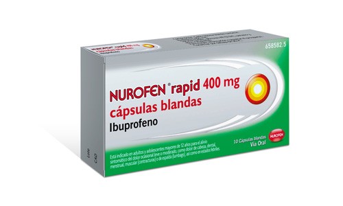 NUROFEN RAPID 400 mg CAPSULAS BLANDAS , 10 cápsulas