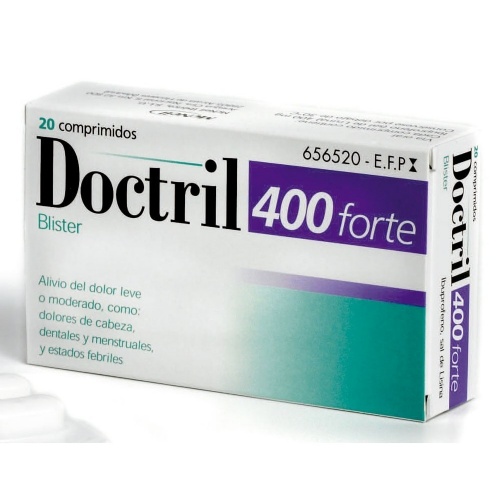 DOCTRIL FORTE 400 MG COMPRMIDOS RECUBIERTOS CON PELICULA, 20 comprimidos