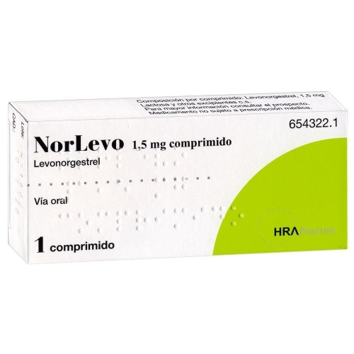 NORLEVO 1,5 MG COMPRIMIDO , 1 comprimido