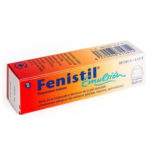 FENISTIL 1 MG/ML EMULSIÓN CUTÁNEA  , 1 frasco de 8 ml