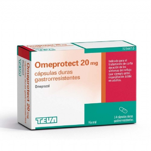 OMEPROTECT 20 mg CAPSULAS DURAS GASTRORRESISTENTES, 14 cápsulas (blister)