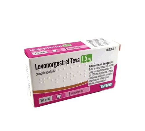 LEVONORGESTREL TEVA 1,5 MG COMPRIMIDO EFG ,1 comprimido