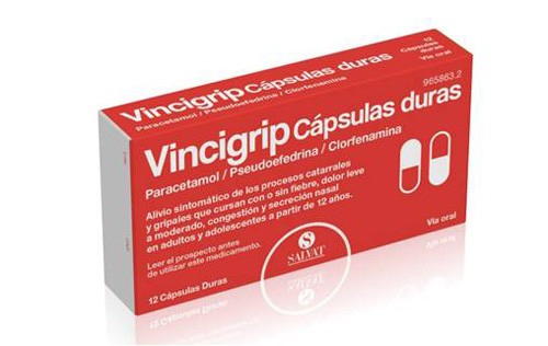 VINCIGRIP CAPSULAS DURAS , 12 cápsulas