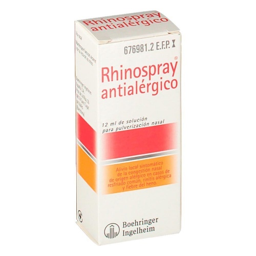RHINOSPRAY ANTIALERGICO, 1 envase pulverizador de 12 ml