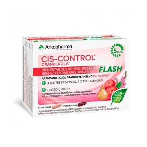 CRANBEROLA CISCONTROL FLASH ARANDANO AMER (20 CAPS)