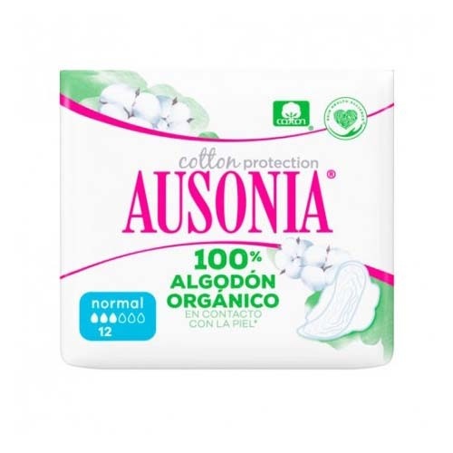 Compresas higienicas femeninas - ausonia cotton protection (normal alas 12 unidades)