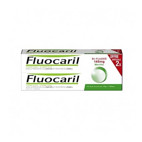 Fluocaril bi-fluore 145 mg (2 tubos 75 ml sabor menta)