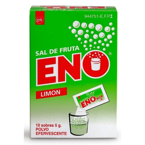 SAL DE FRUTA ENO POLVO EFERVESCENTE SABOR LIMON , 10 sobres