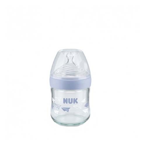 Biberon cristal silicona - nuk nature sense (talla 1s 1 unidad 120 ml)
