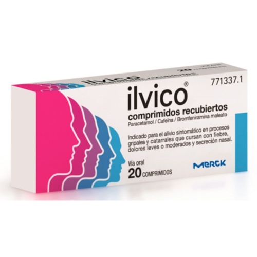ILVICO COMPRIMIDOS RECUBIERTOS, 20 comprimidos