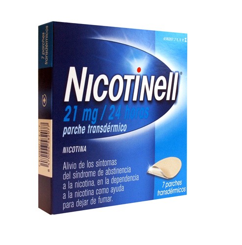NICOTINELL 21 MG/24 HORAS PARCHE TRANSDERMICO , 7 parches