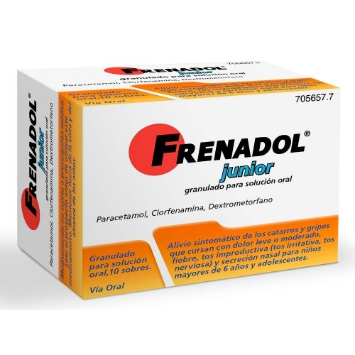 FRENADOL JUNIOR GRANULADO PARA SOLUCION ORAL , 10 sobres