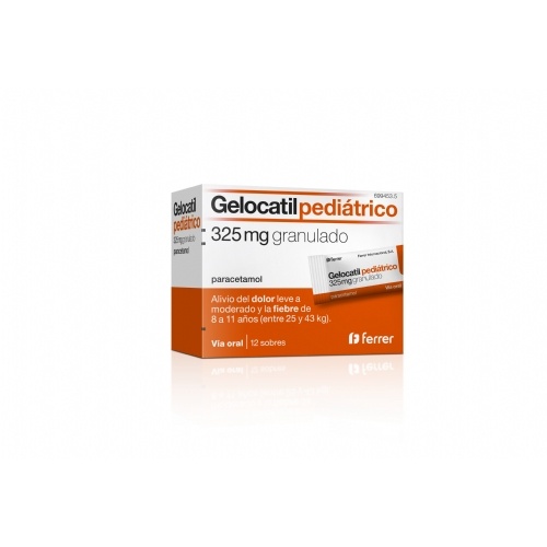 GELOCATIL PEDIATRICO 325 mg granulado , 12 sobres