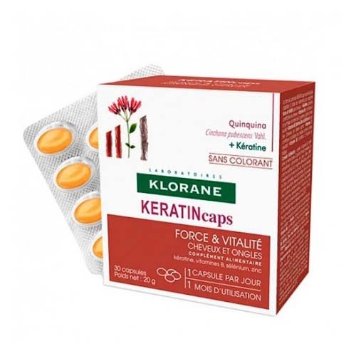 Klorane keratincaps (30 capsulas)