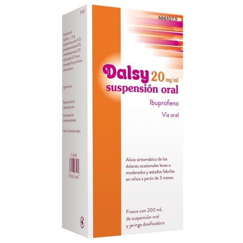 DALSY 20 mg/ml SUSPENSION ORAL , 1 frasco de 150 ml
