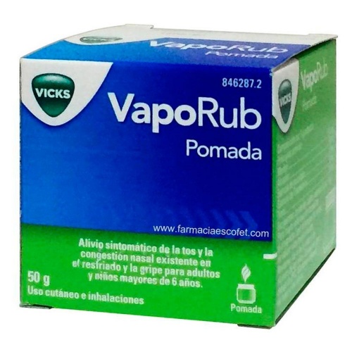 VAPORUB POMADA, 1 frasco de 50 g