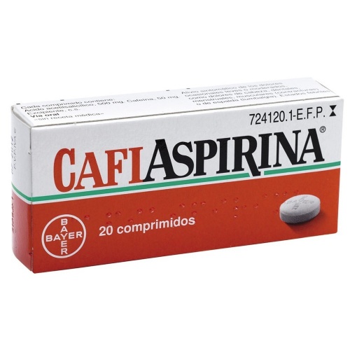 CAFIASPIRINA 500 mg/50 mg COMPRIMIDOS , 20 comprimidos
