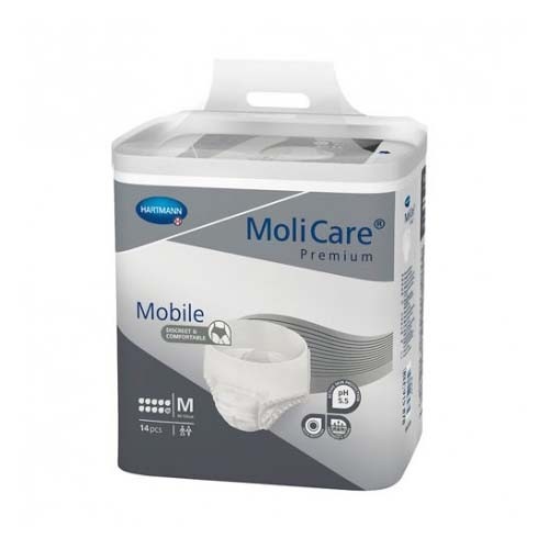 Absorbente incontinencia orina ligera con slip - molicare premium mobile 10d (14 unidades talla m)