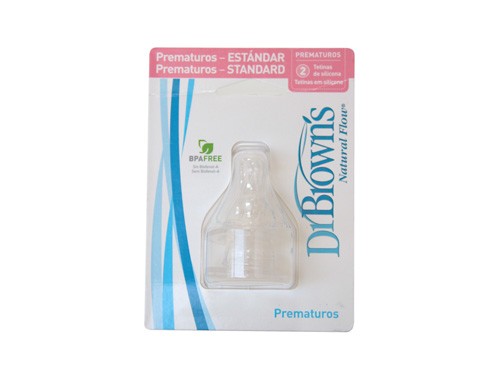 TETINA SILICONA PREMATURO ST - DR BROWN´S NATURAL FLOW (3 U)