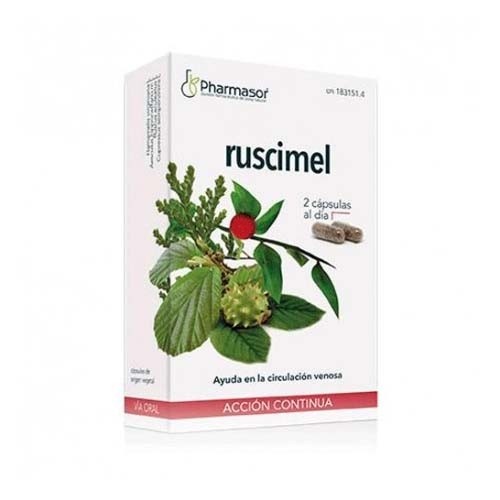 Ruscimel accion continua capsulas soria natural - homeosor (30 caps)