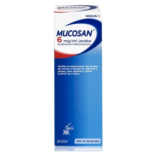 MUCOSAN 6 mg/ ml JARABE , 1 frasco de 250 ml
