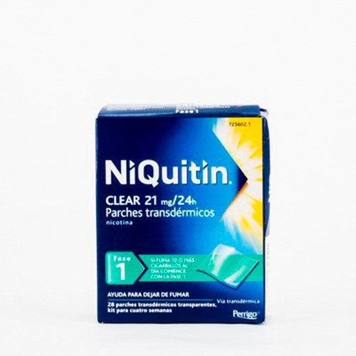 NIQUITIN CLEAR 21 MG/24 HORAS PARCHE TRANSDERMICO 28 parches transdérmicos